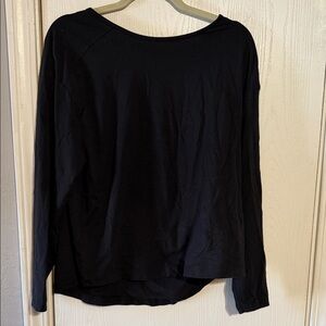 Elegant Black Long Sleeve Women's Top